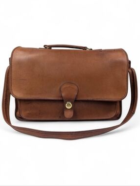 Coach Briefcase Laptop Messenger Bag Unisex Crossbody Strap Vintage Metropolitan